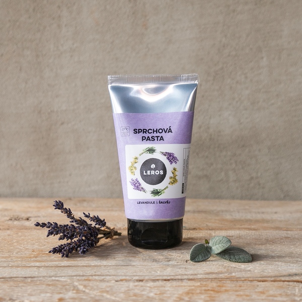 Leros Sprchová pasta - levandule a šalvěj 130 ml
