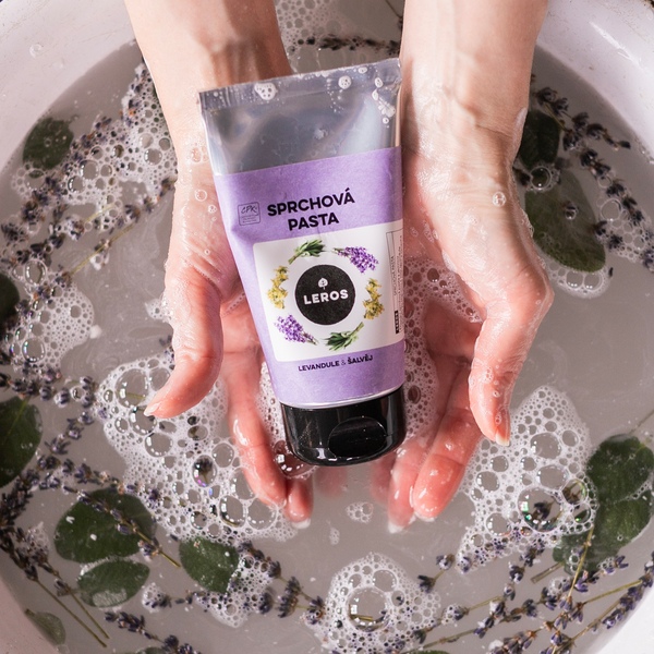 Leros Sprchová pasta - levandule a šalvěj 130 ml