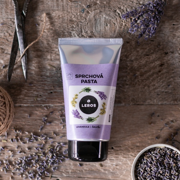 Leros Sprchová pasta - levandule a šalvěj 130 ml