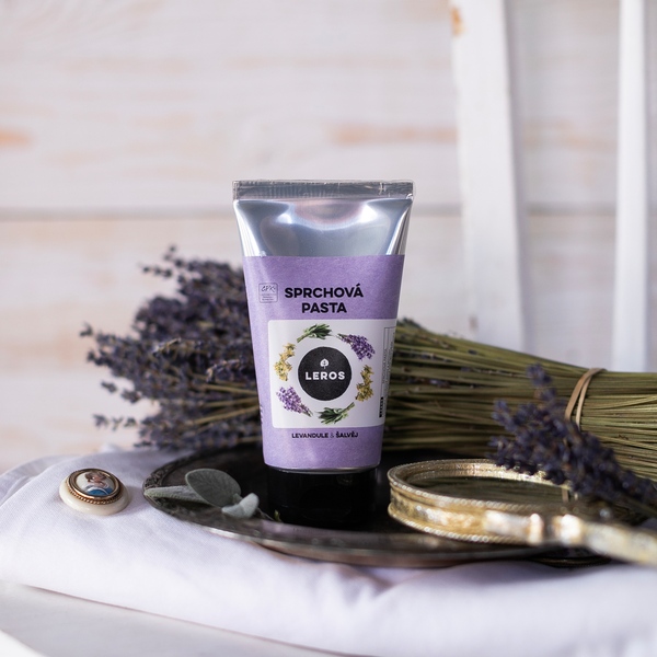 Leros Sprchová pasta - levandule a šalvěj 130 ml