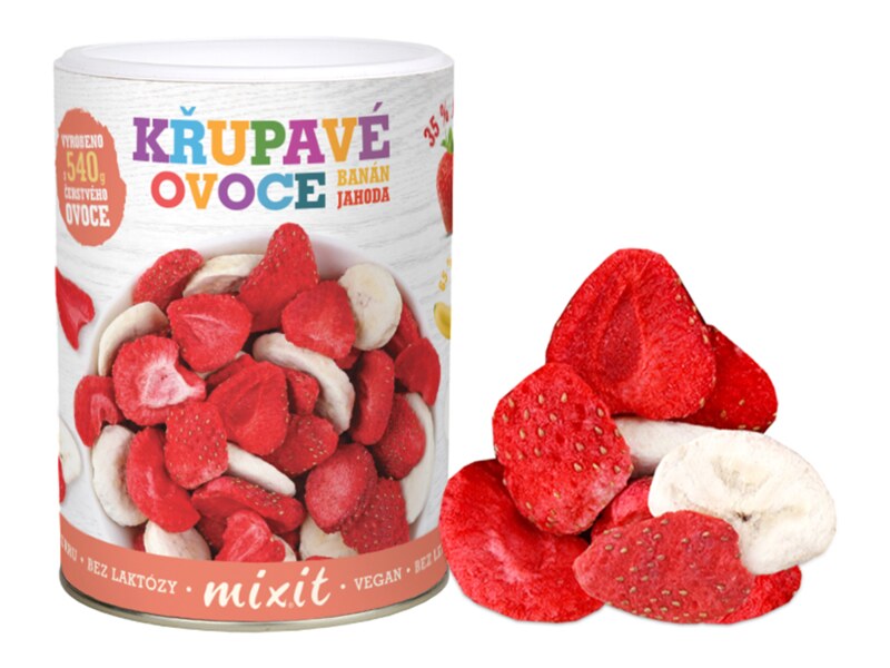Mixit Křupavé ovoce Banán, jahoda 80 g