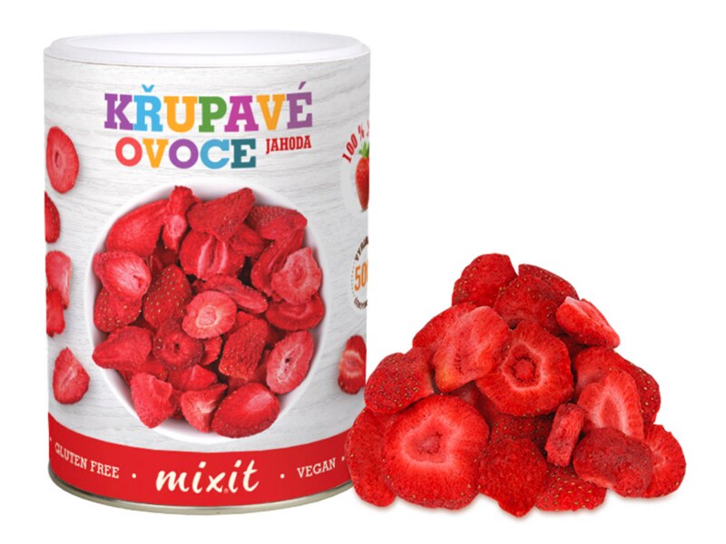 Mixit Křupavé ovoce Jahoda 50 g Mixit Křupavé ovoce Jahoda 50 g