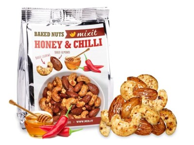 Mixit Oříšky z pece do kapsy Med a chilli 60 g