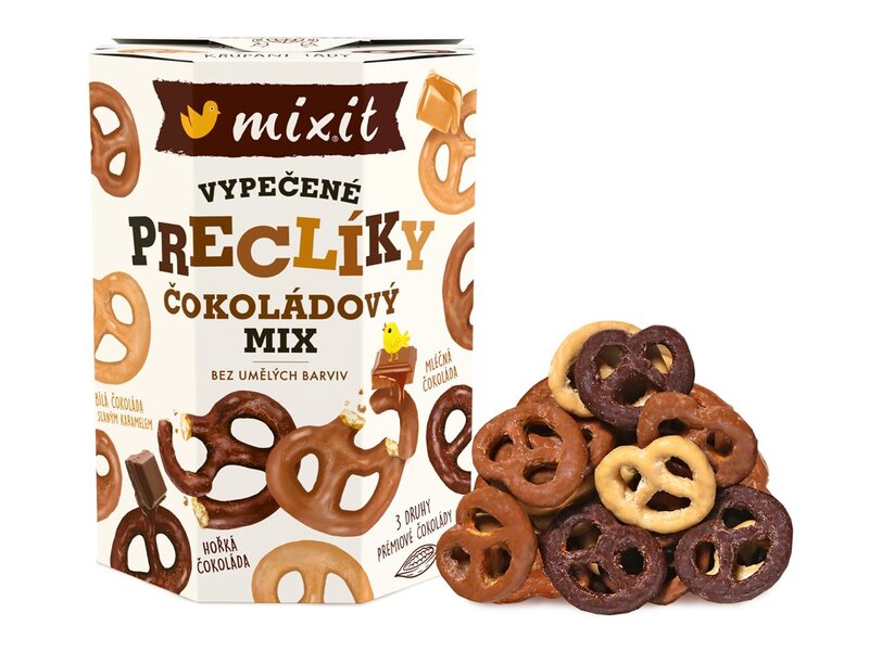 Mixit Preclíky Čokoládový mix 250 g Mixit Preclíky Čokoládový mix 250 g