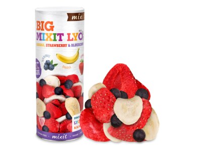 Mixit Velké křupavé ovoce Banán, jahoda, borůvka 160 g