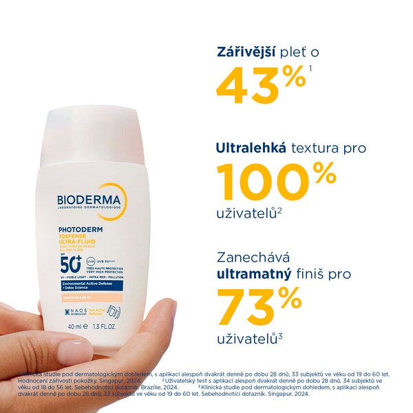 Bioderma Photoderm XDefense tónovaná ultrafluidní ochrana SPF50+ velmi světlá 40 ml