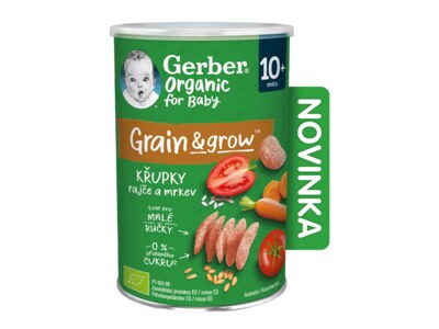 Gerber Křupky rajče a mrkev BIO 10m+ 35 g 