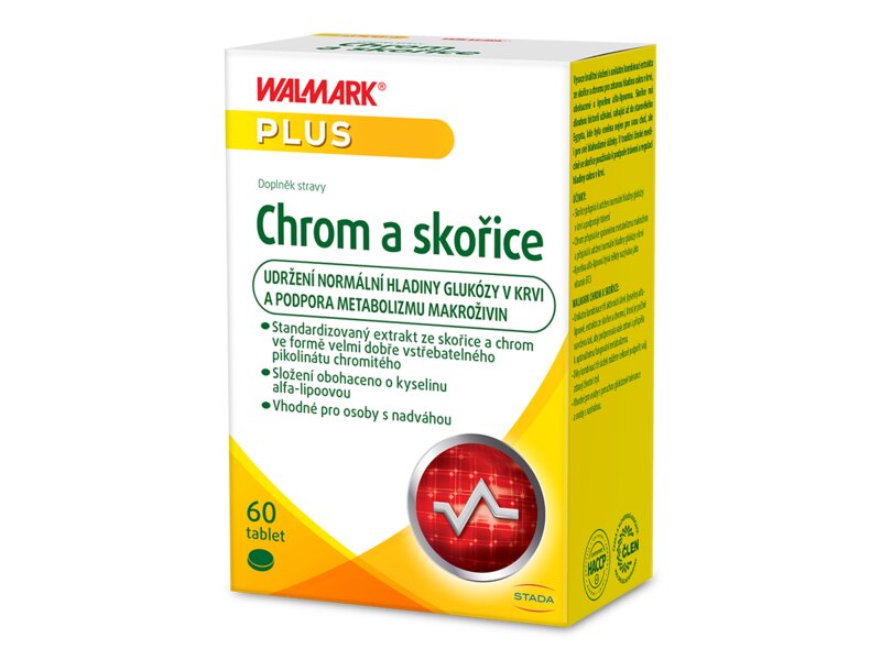Walmark Chrom a skořice 60 tablet