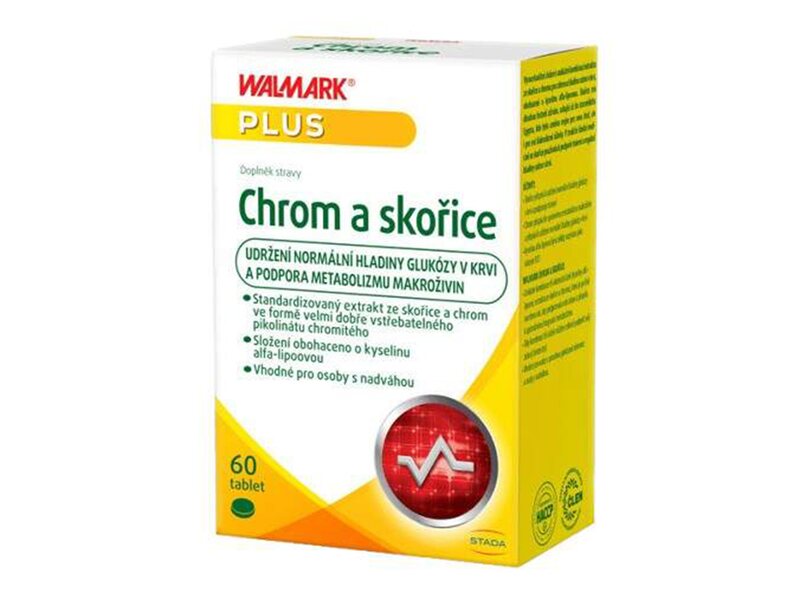 Walmark Chrom a skořice 60 tablet