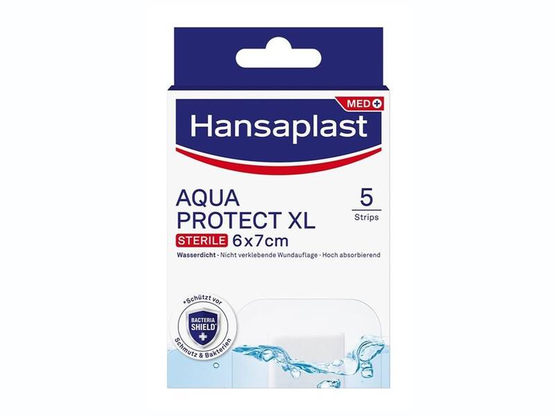 Hansaplast Aqua protect XL náplast sterilní 6x7 cm 5 ks Hansaplast Aqua protect XL náplast sterilní 6x7 cm 5 ks