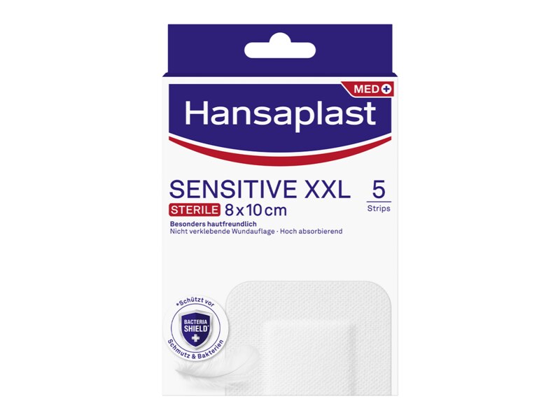 Hansaplast Sensitive XXL náplast sterilní 8x10 cm 5 ks