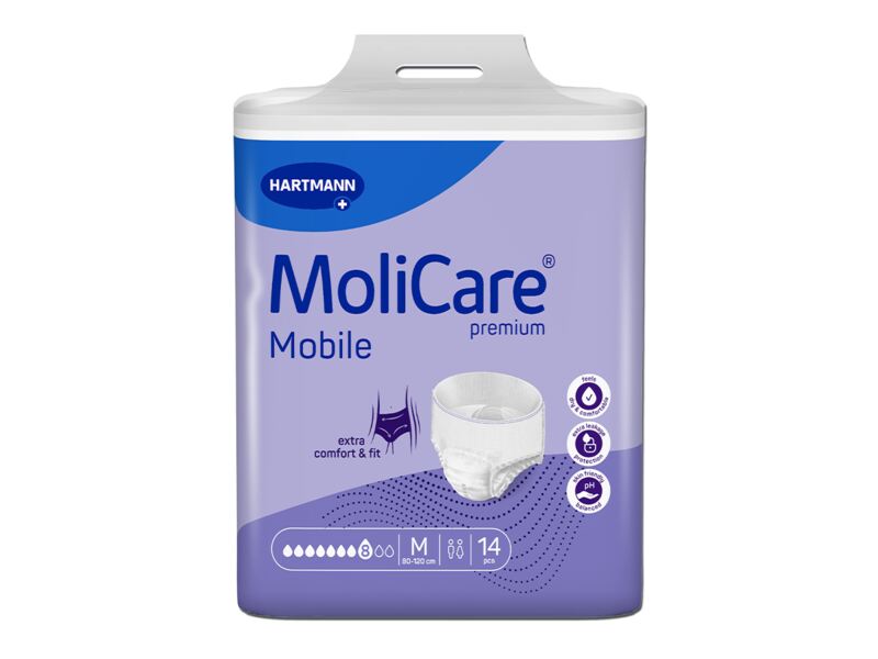 MoliCare Mobile Inkontinenční kalhotky 8 kapek M 14 ks