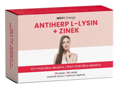MOVit Antiherp L-lysin + Zinek 30 tablet