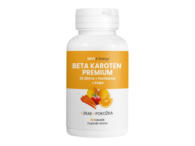 MOVit Beta karoten 25000 IU + Panthenol + PABA 90 tobolek