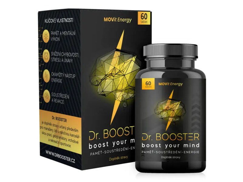 MOVit Dr. Booster Paměť, soustředění, energie 60 tablet