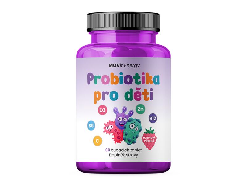 MOVit Probiotika pro děti 60 cucacích tablet MOVit Probiotika pro děti 60 cucacích tablet