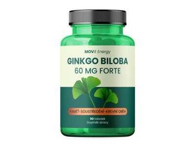 MOVit Ginko Biloba 60 mg Forte 90 tobolek MOVit Ginko Biloba 60 mg Forte 90 tobolek