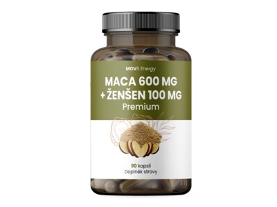 MOVit Maca 600 mg + Ženšen 100 mg 90 kapslí MOVit Maca 600 mg + Ženšen 100 mg 90 kapslí