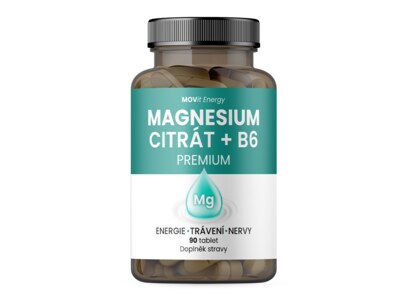 MOVit Magnesium Citrát + B6 90 tablet