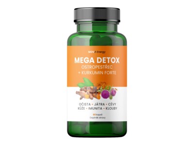 MOVit Mega Detox Ostropestřec + Kurkumin Forte 60 kapslí
