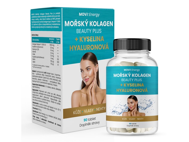 MOVit Mořský kolagen Beauty Plus 90 tablet