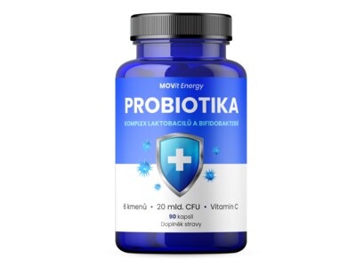 MOVit Probiotika, komplex laktobacilů a bifidobakterií 90 kapslí MOVit Probiotika, komplex laktobacilů a bifidobakterií 90 kapslí