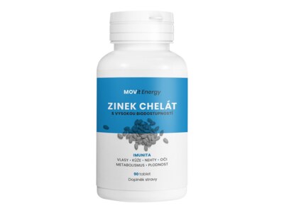 MOVit Zinek Chelát 15 mg 90 tablet