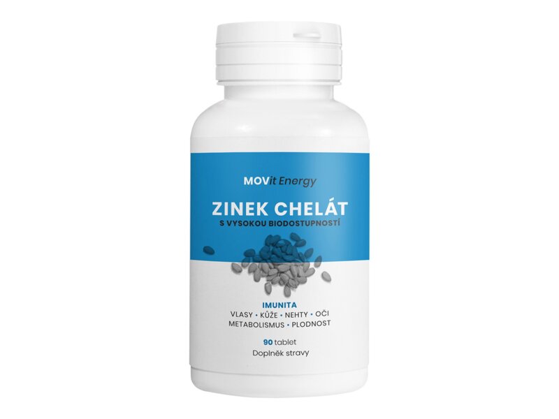 MOVit Zinek Chelát 15 mg 90 tablet