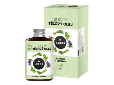 Leros Suchý tělový olej - bazalka a verbena 100 ml Leros Suchý tělový olej - bazalka a verbena 100 ml