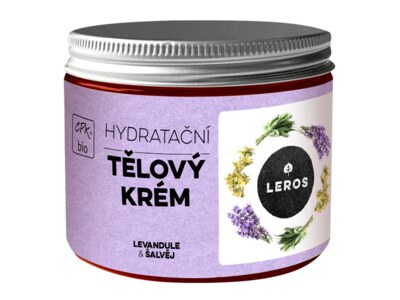 Leros Hydratační tělový krém - levandule a šalvěj 200 ml Leros Hydratační tělový krém - levandule a šalvěj 200 ml