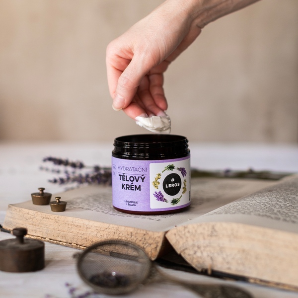 Leros Hydratační tělový krém - levandule a šalvěj 200 ml