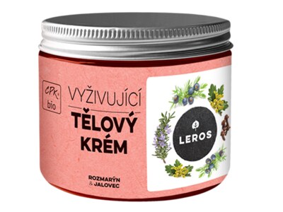 Leros Vyživující tělový krém - rozmarýn a jalovec 200 ml
