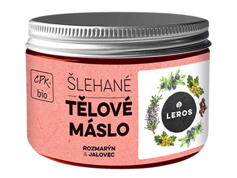 Leros Šlehané tělové máslo - rozmarýn a jalovec 150 ml