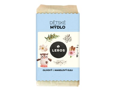 Leros Dětské mýdlo - olivový a mandlový olej 90 g