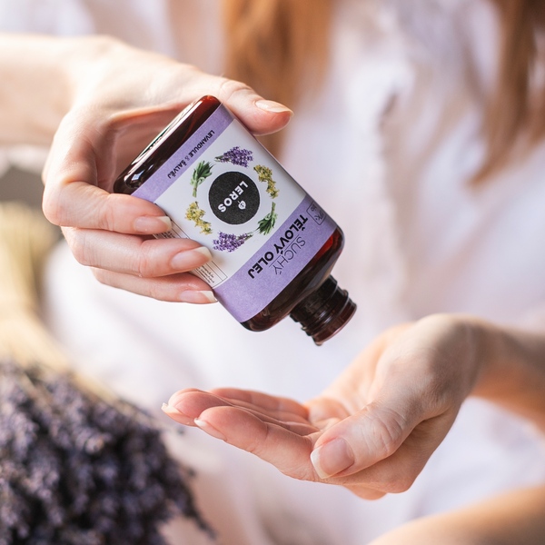 Leros Suchý tělový olej - levandule a šalvěj 100 ml Leros Suchý tělový olej - levandule a šalvěj 100 ml