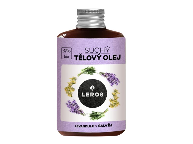 Leros Suchý tělový olej - levandule a šalvěj 100 ml