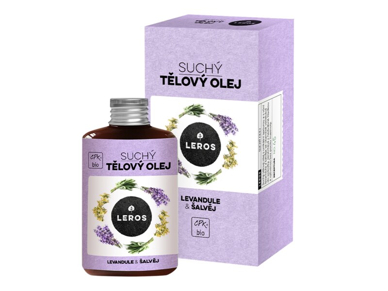 Leros Suchý tělový olej - levandule a šalvěj 100 ml