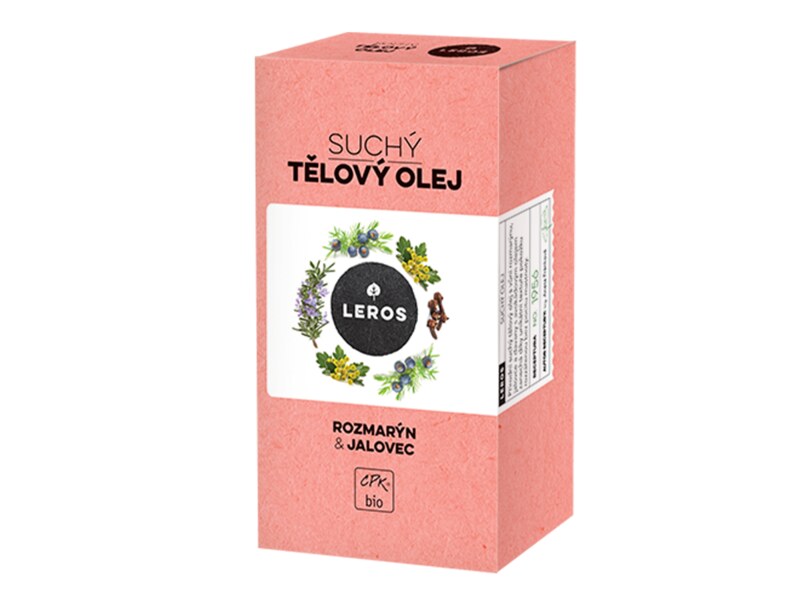 Leros Suchý tělový olej - rozmarýn na jalovec 100 ml