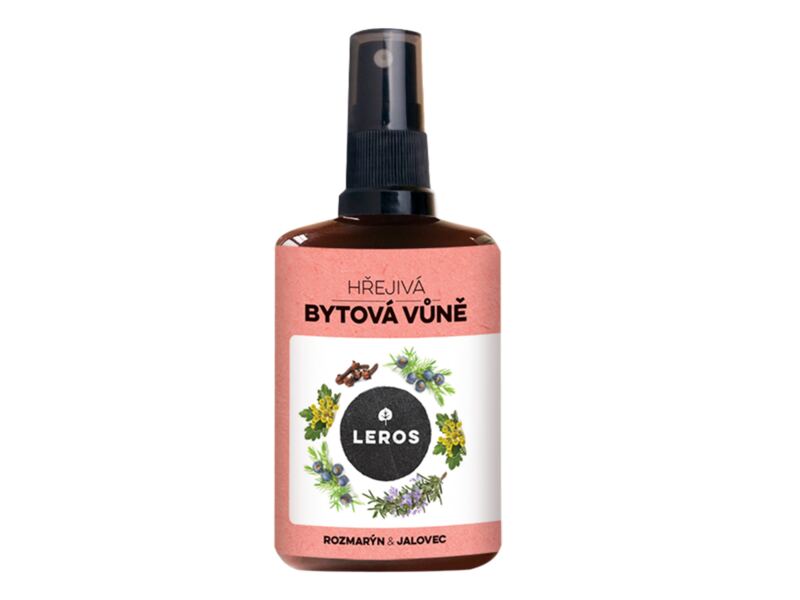 Leros Bytová vůně Hřejivá - rozmarýn a jalovec 100 ml Leros Bytová vůně Hřejivá - rozmarýn a jalovec 100 ml