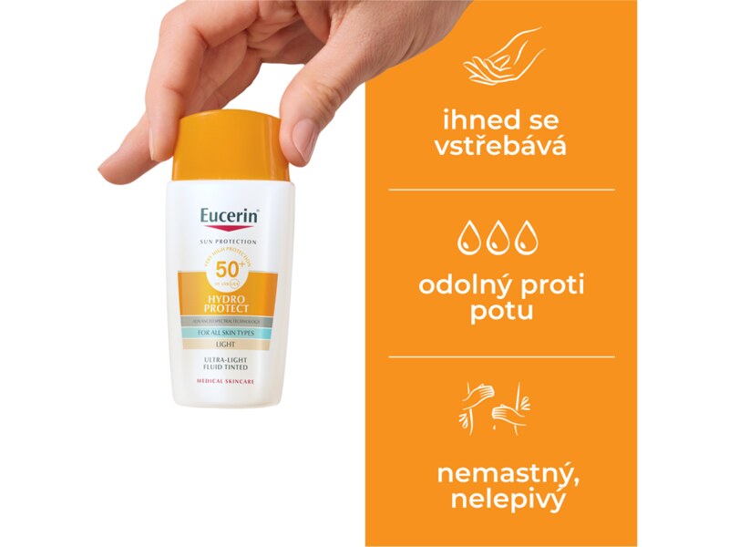 Eucerin Sun Hydro Protect fluid na obličej světlý SPF50+ 50 ml