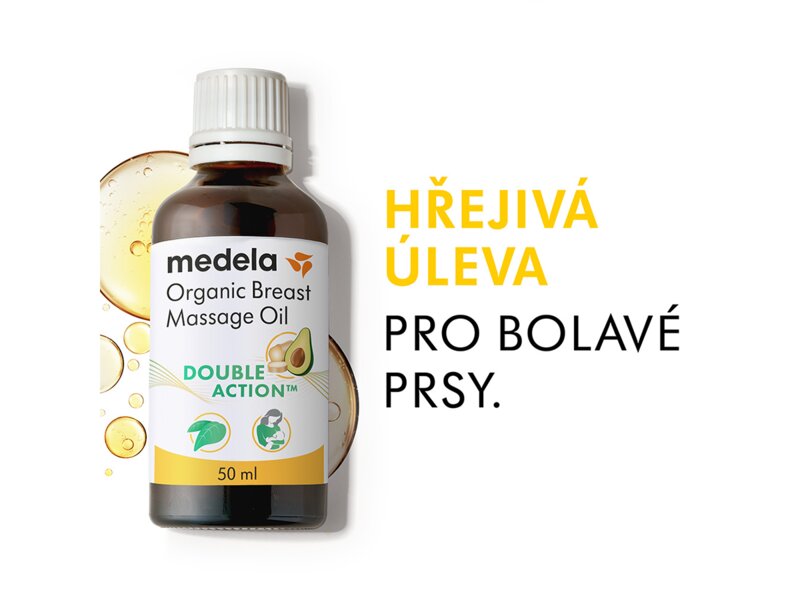 Medela Organický masážní olej na prsy 50 ml