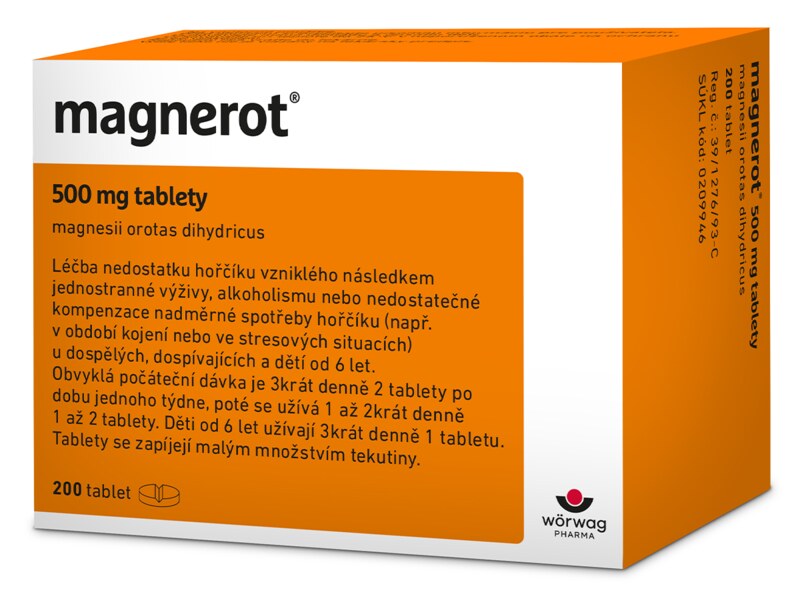 Magnerot 500 mg 200 tablet Magnerot 500 mg 200 tablet