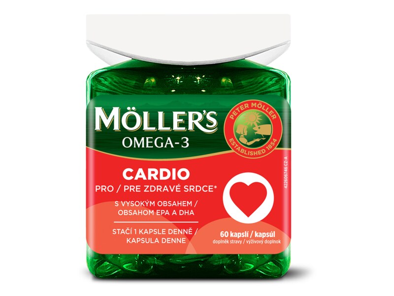 Mollers Omega-3 Cardio 60 kapslí