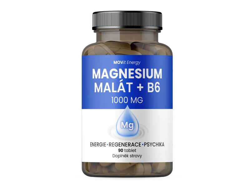 MOVit Magnesium Malát 1000 mg + B6, 90 tablet