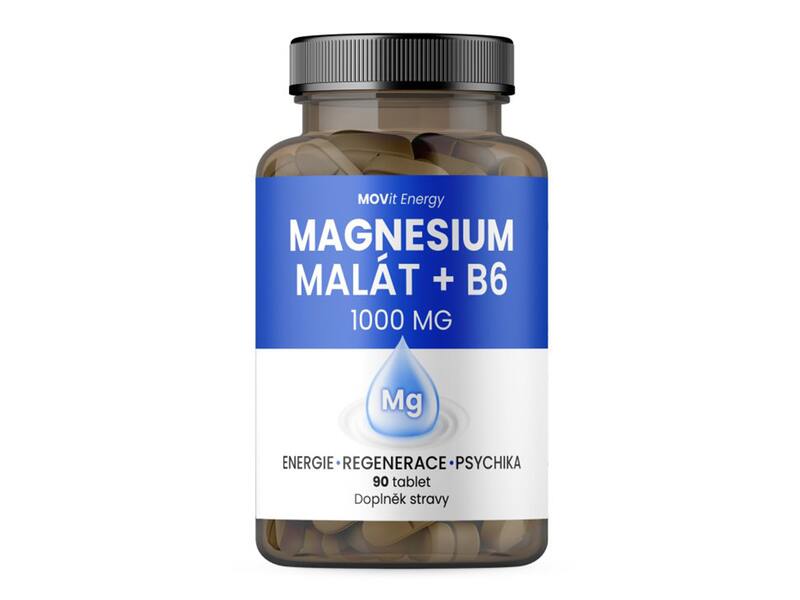 MOVit Magnesium Malát 1000 mg + B6, 90 tablet