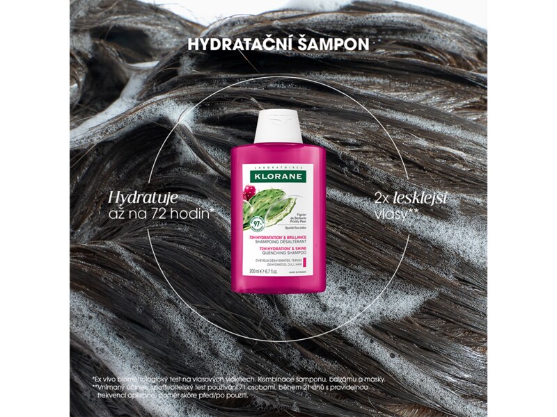 Klorane Hydratační šampon s opuncií 200 ml