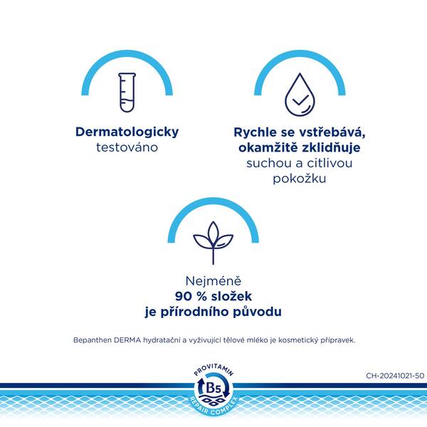 Bepanthen Derma Hydratační a vyživující tělové mléko 400 ml
