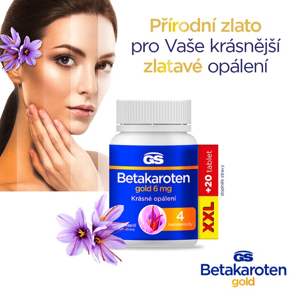 GS Betakaroten Gold 6 mg XXL 135+25 kapslí