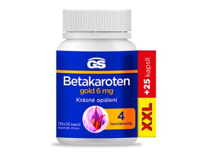 GS Betakaroten Gold 6 mg XXL 135+25 kapslí