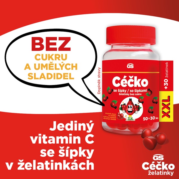 GS Céčko želatinky XXL 50+30 ks GS Céčko želatinky XXL 50+30 ks